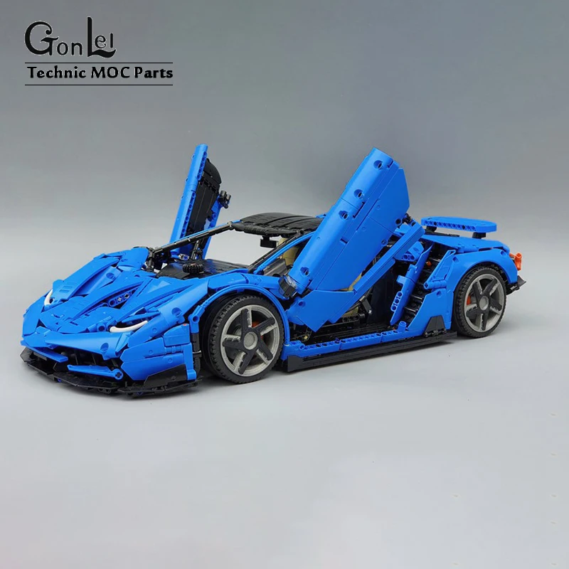 Technic MOC Serries Lamborghini Centenario 1:8 hypercar Sports Car Daniel MOC-39933 Building Block Bricks Model DIY Toys Gifts | Игрушки и