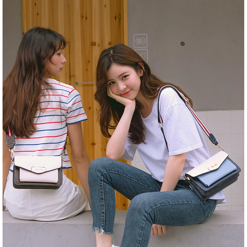 XUNMEI маленькие кошельки и сумочки для девушек женские широкие лямки женская сумка