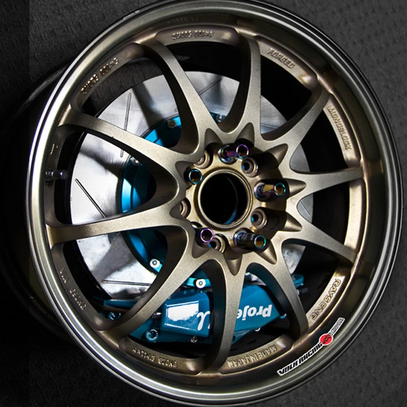 4x Car Styling Vinyl Tape Motocross Motorcycle Wheel Edges Tyre Modified Spokes Sticker Decal for Rays TE37 CE28 | Автомобили и