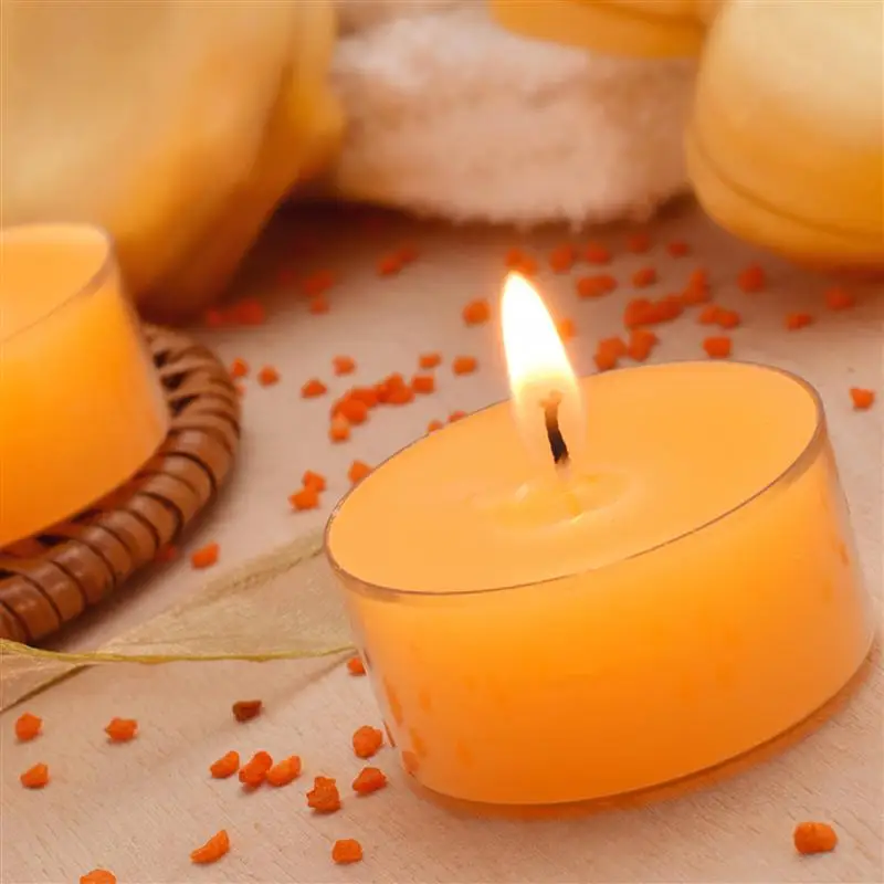 100pcs Candle Cotton Wicks with 10 Plastic Round Tealight Cups Making Kit box DIY candle mould | Дом и сад