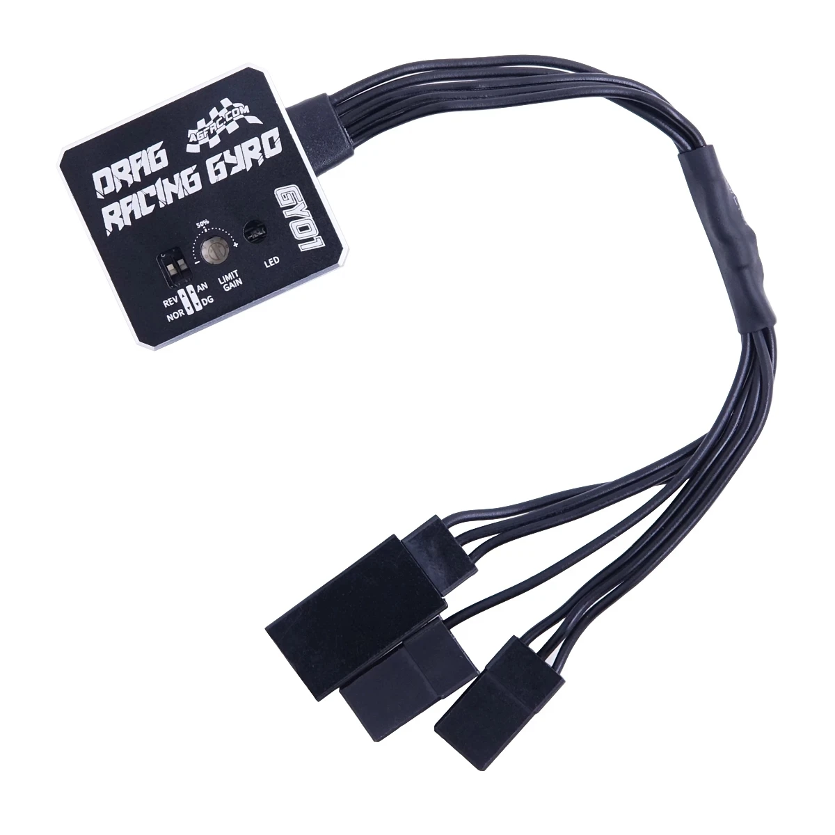 AGFRC-carcasa de aluminio GY01 CNC, Control de alta estabilidad, f&aacute;cil ganancia, giroscopio de direcci&oacute;n ajustable para coche de derrape RC-0