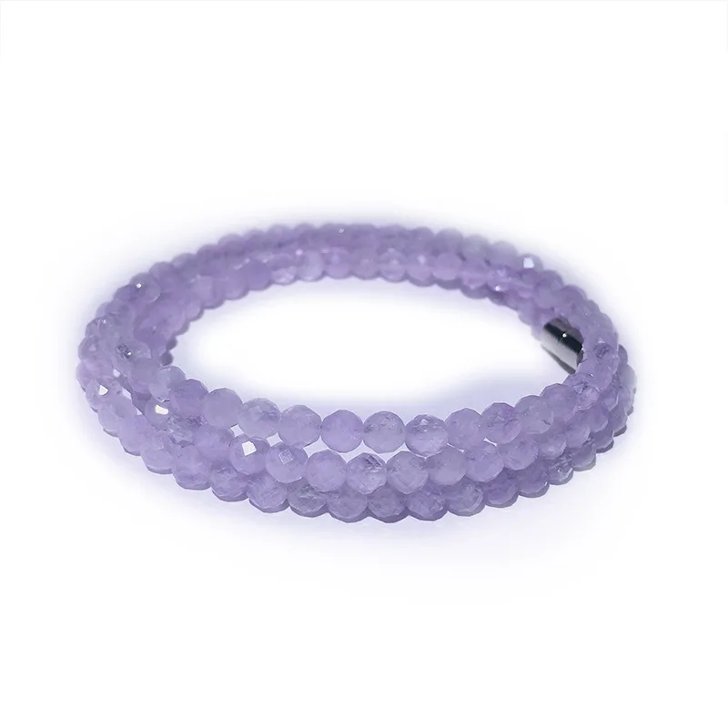 Оптовая продажа браслет из натурального фиолетового лавандового кристалла