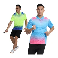 mens badminton shirts sports brand quick dry breathable shirt table tennis volleyball team clothes running exercise training t