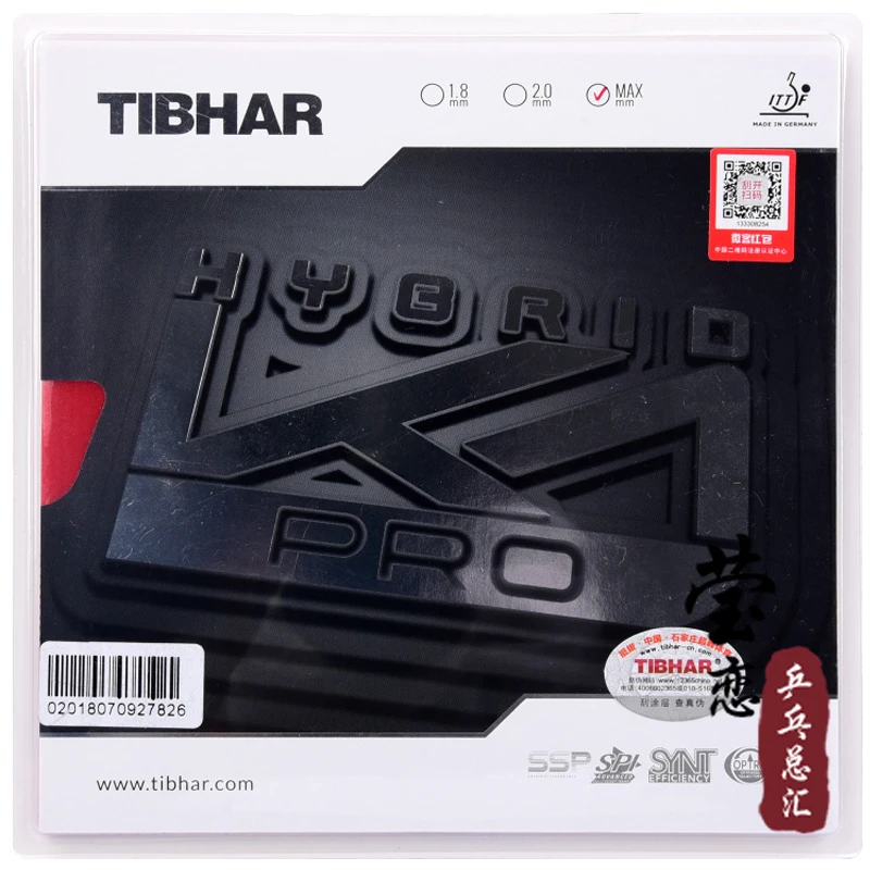 Оригинальный Tibhar hybrid K1 PRO резиновые прыщи для настольного тенниса новая