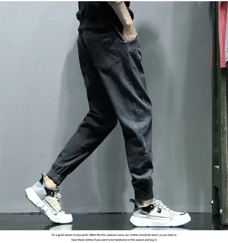Прямая поставка, мужские однотонные уличные штаны с карманами, мужские зимние утепленные джинсы, Осенние японские мужские плотные штаны