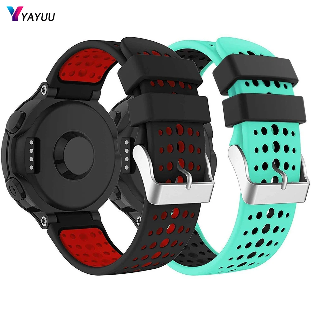 YAYUU мягкий силиконовый ремешок для часов Garmin Forerunner 220/230/235/620/630/735XT/235 Lite