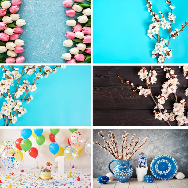 

ZHISUXI Vinyl Photography Backdrops Prop scenery+ Flower and Wooden Planks Photography Background 190117SK-004