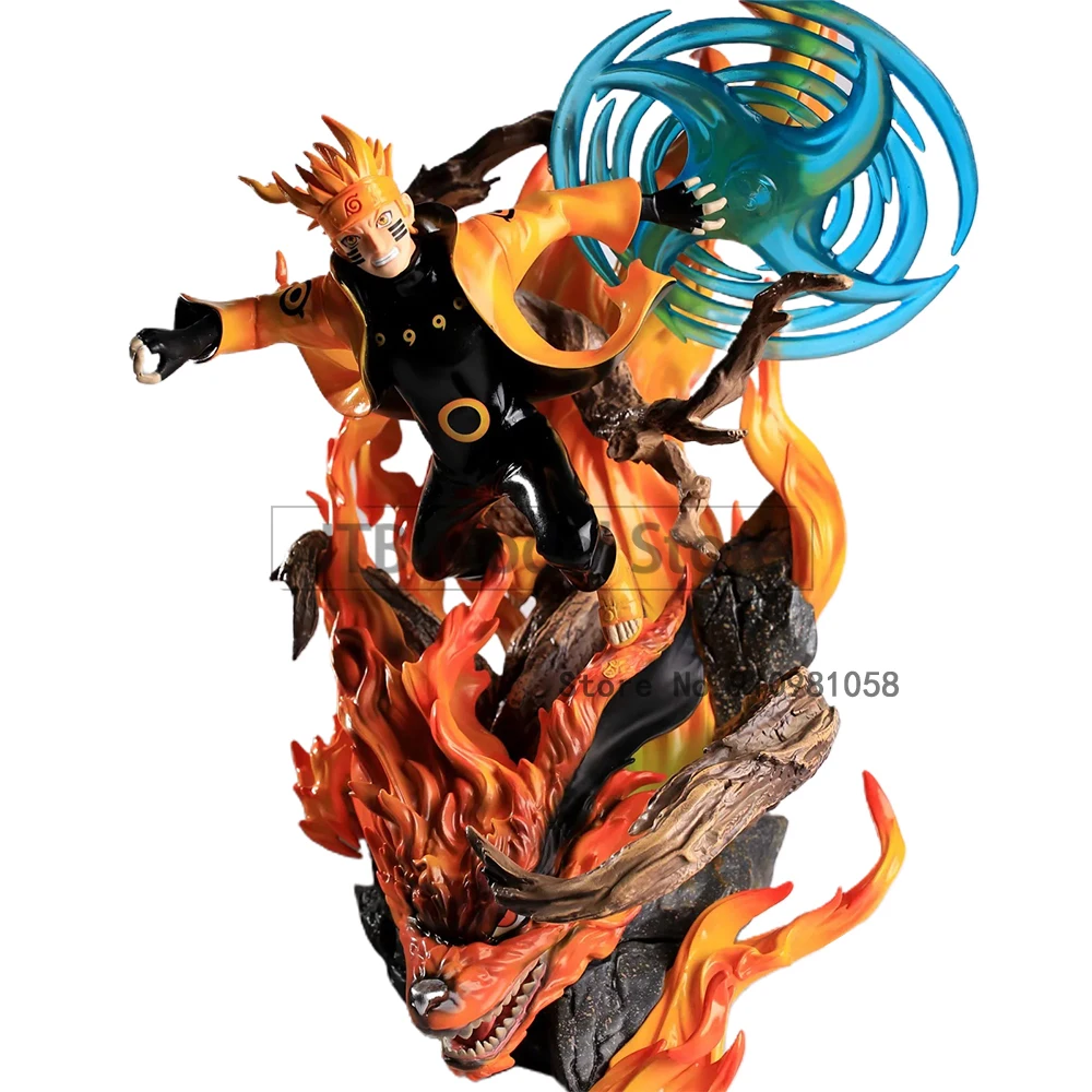 

Naruto Shippuden Anime Action Figure Model GK Uzumaki Naruto Rasengan Battle Statue 34CM PVC Collectible Toy Desktop Decoration