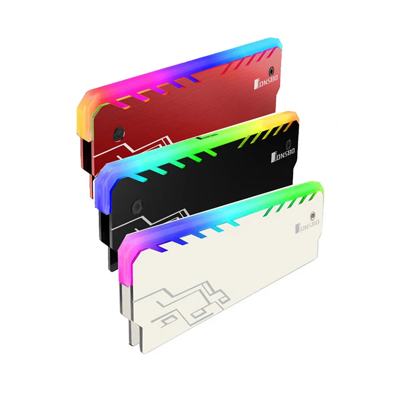 2 шт./лот Настольный радиатор памяти кулер оболочка RGB 256 цвет автоматическое изменение алюминиевый радиатор ram охлаждающий жилет