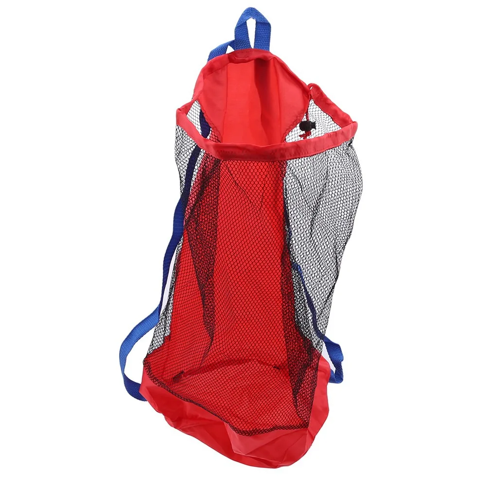 

Children's beach toy net bag can carry large net bag children playing sand digging sand shovel tools storage bag