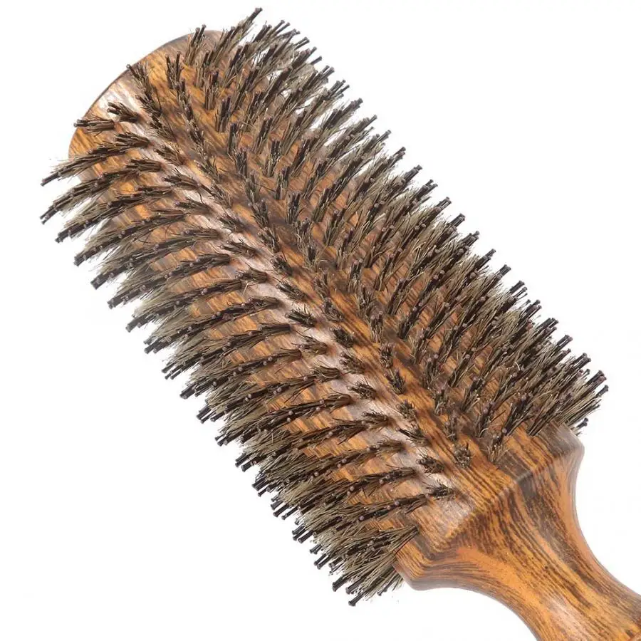 Твердая деревянная трубка ролик круглая расческа Антистатическая