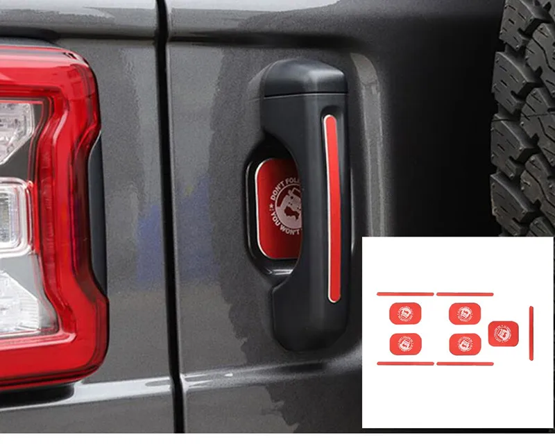 Алюминиевая декоративная крышка для дверной ручки автомобиля/задней двери JEE