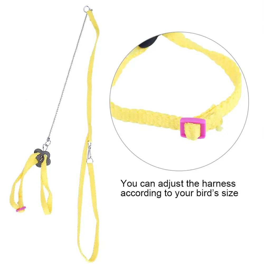 Регулируемая шлейка для птицы с попугаем поводок тренировок на открытом воздухе