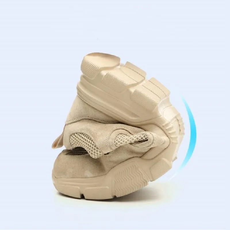 Защитные кроссовки для мужчин и женщин дышащие спортивные легкие со стальным