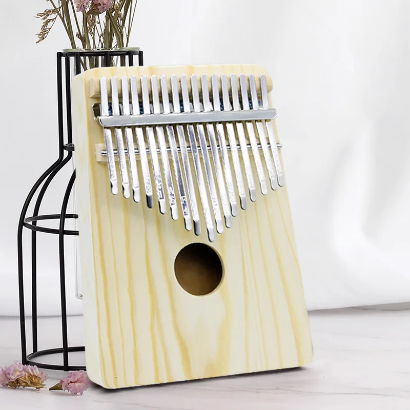 17 клавиш Kalimba большой палец пианино Sanza Mbira Высококачественная сосновая древесина