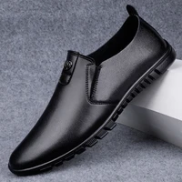 2021 autumn men casual shoes comfortable flat slip on loafers outdoor non slip breathable fashion driving leather shoes for male