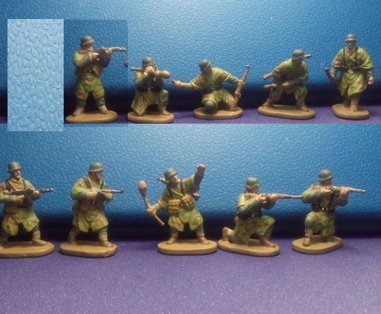 Супер мини ПВХ фигурка 1:72 окрашенная немецкая Вторая мировая война солдаты