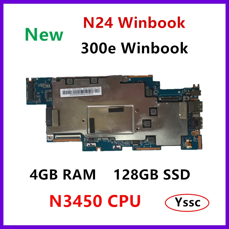 Новинка 5B20P18585 для Lenovo N24 Winbook 300e материнская плата PN: 431203513010 с процессором N3450 4 Гб