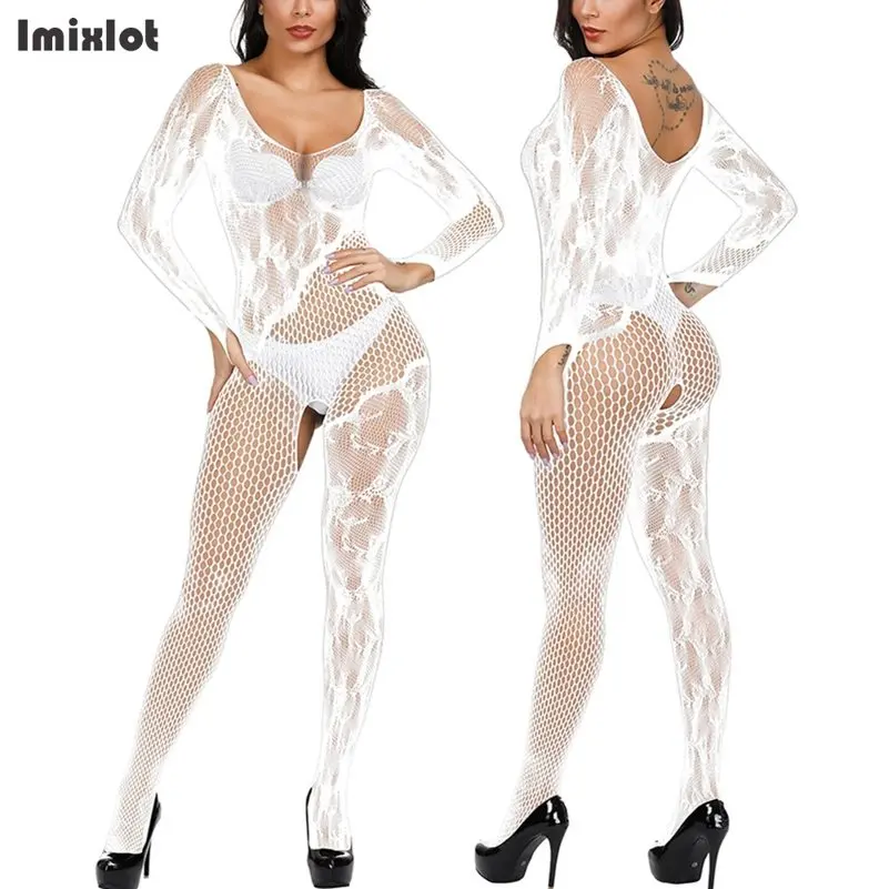 Женская сексуальная одежда прозрачные боди с открытой промежностью сексуальное