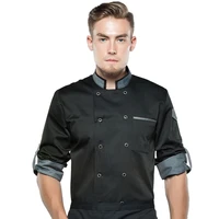 2021 new chef jacket is adjustable sleeve unisex men and women long coat