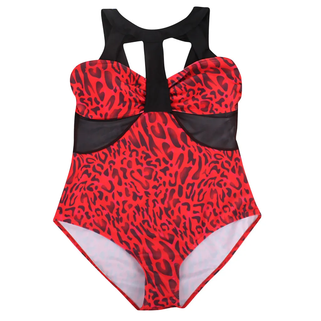 SAGACE женский купальник большого размера с выбитым леопардовым принтом в стиле