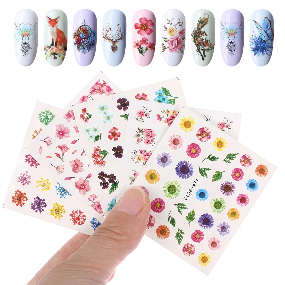 Мода 2 листа бабочка перо цветок розовый с изображением цветов Переводные