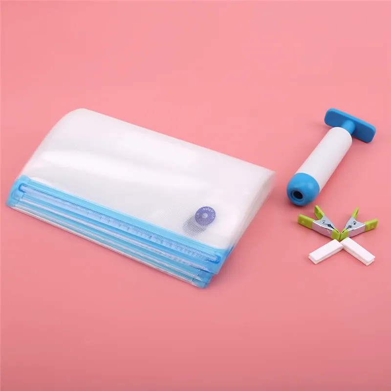 

Food Vacuum Storage Bag Set Reusable Food Storage Vacuum Sealed Bag Kitchen Refrigerator Food Storage Bag