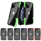 Прозрачный бронированный чехол-накладка для iPhone 11 Pro Max SE 2020 XR 12 7 Plus 8 Plus X XS Max 12 Mini