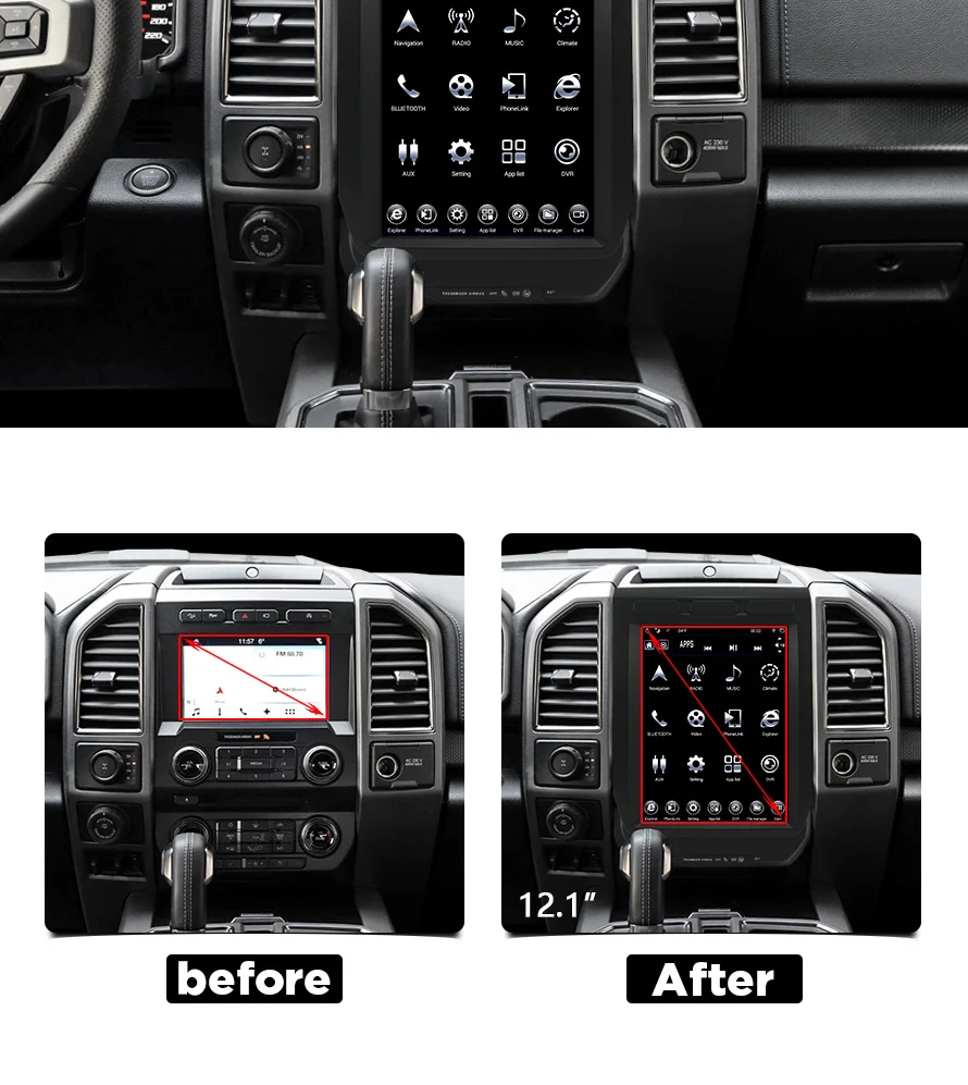 12," Android 4,4 Автомобильный мультимедийный плеер для Ford F150 F250 F350 автомобильный gps-навигатор автомобильный Радио стерео Ram 2G Rom 3 2G