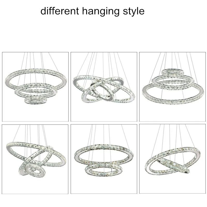 Современный светодиодный светильник люстра с кристаллами лампа для гостиной