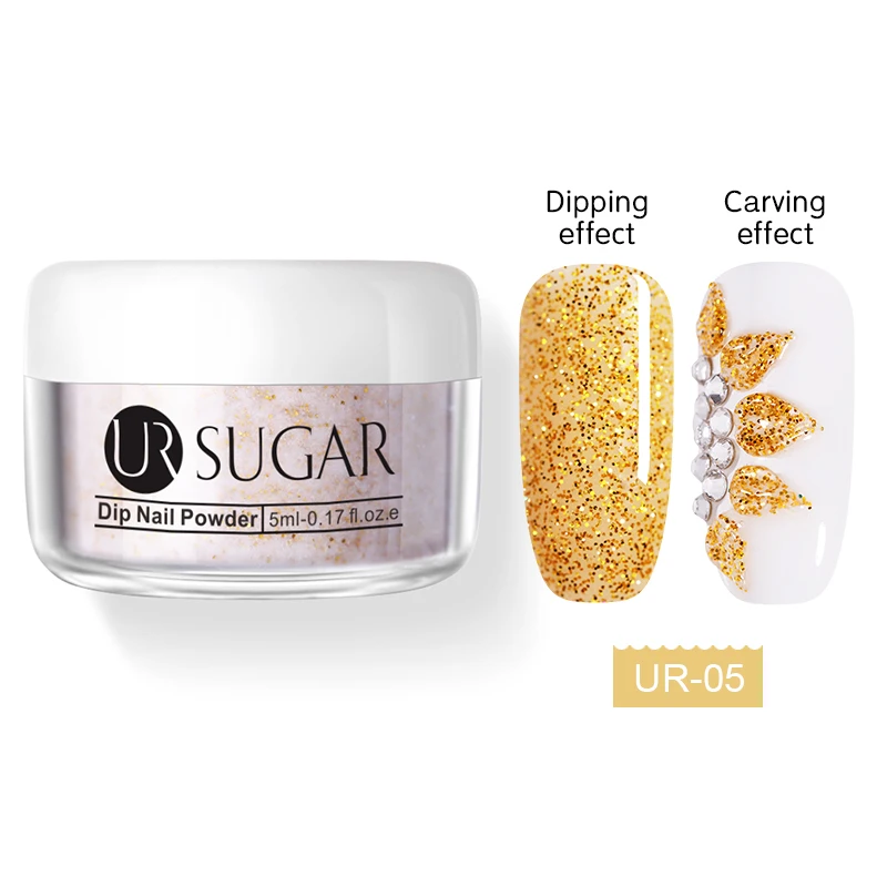 5 Ur Sugar 5 мл Искрящийся 3 в 1 погружающийся порошок для ногтей акриловый порошок для вырезания наращивание ногтей Блестящий Порошок Dip порошок для ногтей - Цвет: 5