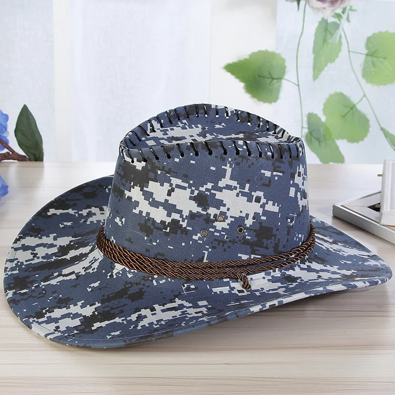 Хепберн бренд 2019 Камуфляж ковбойская шляпа для мужчин/женщин верховая езда