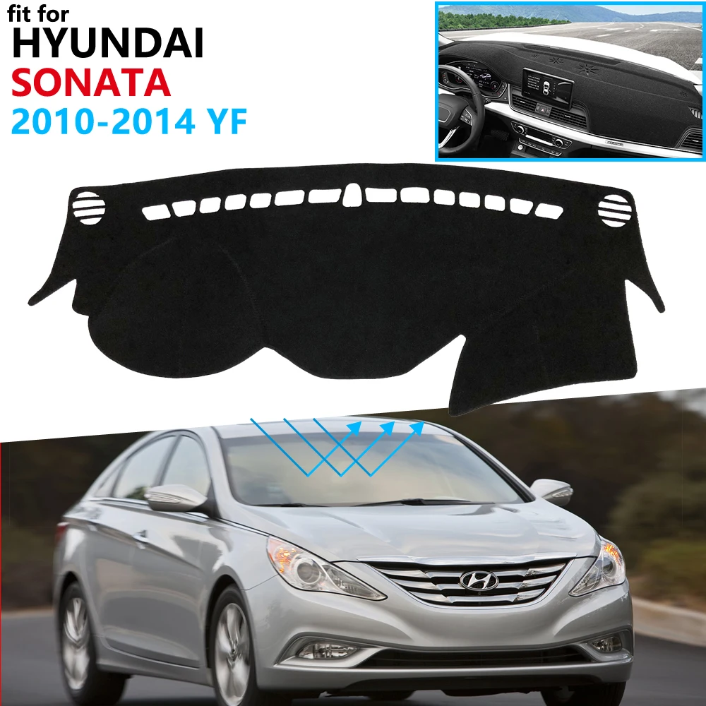 Защитная накладка на приборную панель для Hyundai Sonata 2010 2011 2012 2013 2014 YF автомобильные