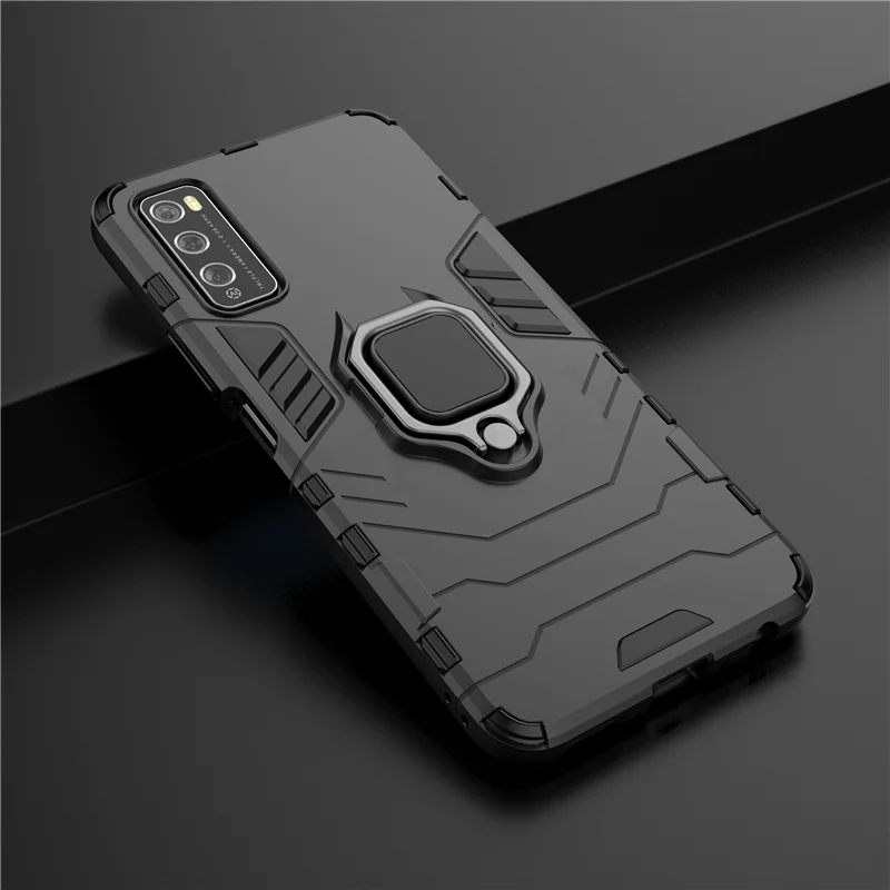 

For Huawei Enjoy 20 Pro Z Case Cover Enjoy Max 7S 8 9 10 Plus TPU Bumper Magnetic Ring Holder Silicone Armor Phone Case Enjoy Z