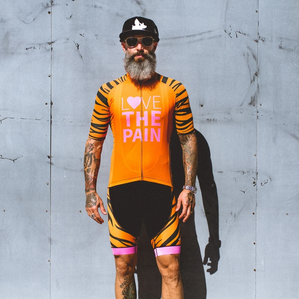 

LOVE THE PAIN Cycling Jersey Set Men's Sun Color Summer Quick Dry 2021 MTB Shorts Clothing Sport Suit Maillot Ciclismo Hombre
