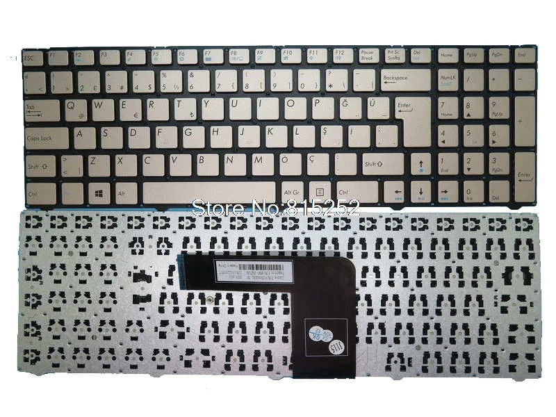 Клавиатура для Pegatron D15D D15B V150062GK1 TR V150062BK Турция золото/V150062JK6 UI Россия RU Big Enter/США