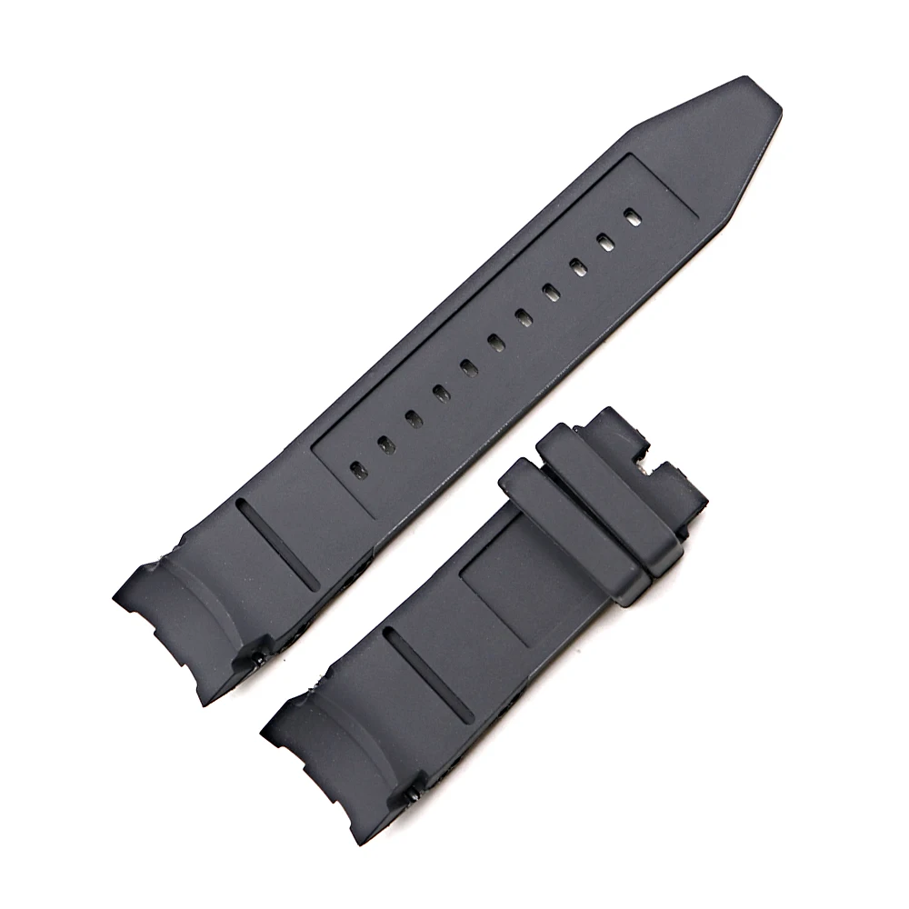 CARLYWET 26mm Wholesale Black Waterproof High Quality Silicone Rubber Replacement Watch Band Belt Strap For Invicta
