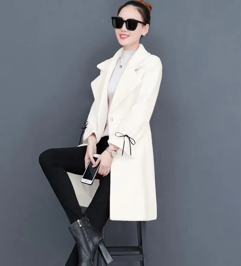 Зимняя женская шерстяная куртка новинка 2021 зимнее женское Шерстяное Пальто