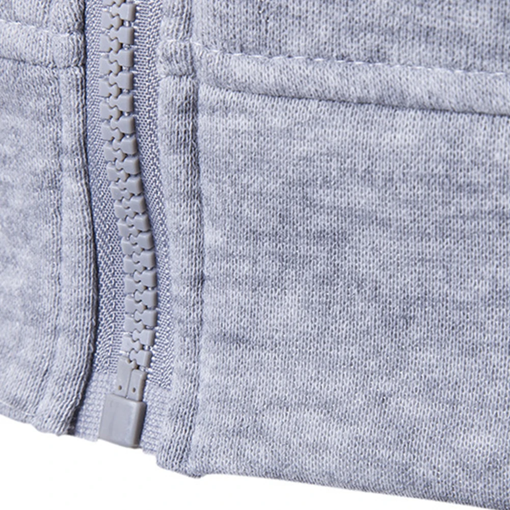 Жилет мужской однотонный на молнии с карманами и капюшоном|Мужские жилеты