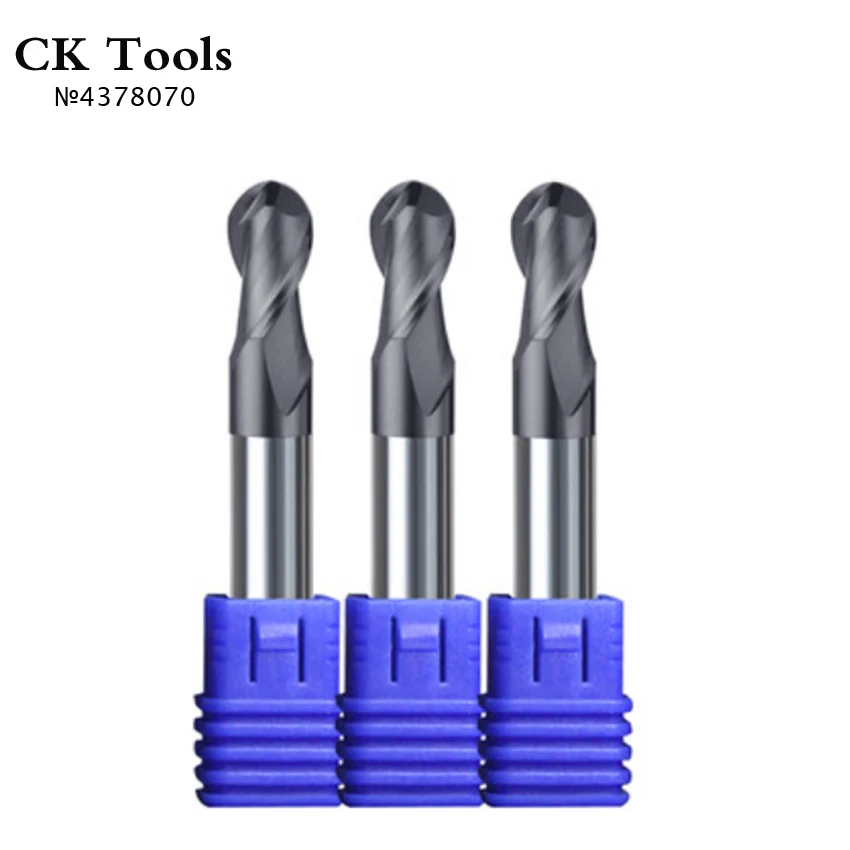 Хорошая цена R2.5 R3 R4 R5 R6 две канавки HRC45 HRC55 HRC65 твердосплавная Концевая фреза NACO