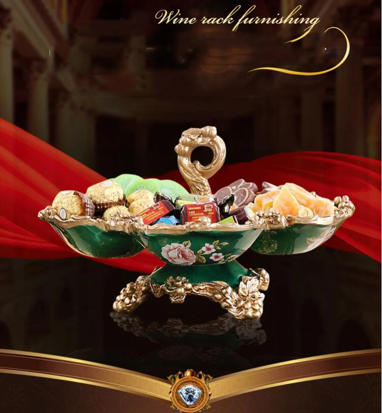 

EUROPEAN RESIN HOUSEHOLD FRUIT PLATE DECORATION CRAFTS HOME LIVINGROOM LUXURY UPSCALE FRUIT PLATE ORNAMENTS COFFEE FIGURINES ART