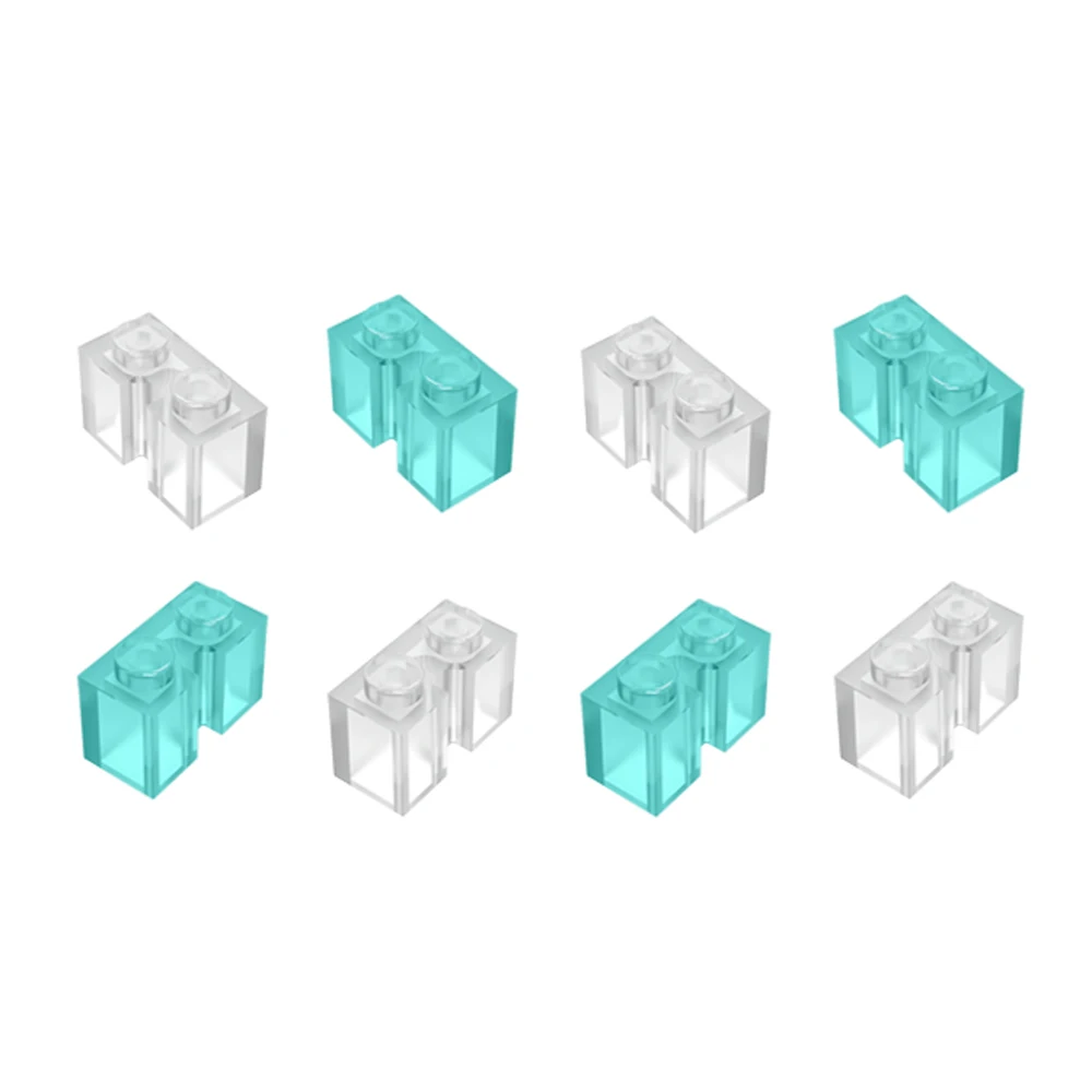 

30pcs MOC Bricks Building Block Assembly Part Brick Modified 1x2 with Groove 4216 Transparent 21 Colors Educational Creative Toy
