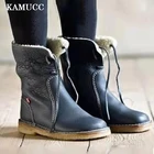 Женские зимние ботинки, женские ботильоны, женские зимние ботинки, женские Теплые ботильоны из искусственной кожи, женские ботинки на шнуровке, женская обувь