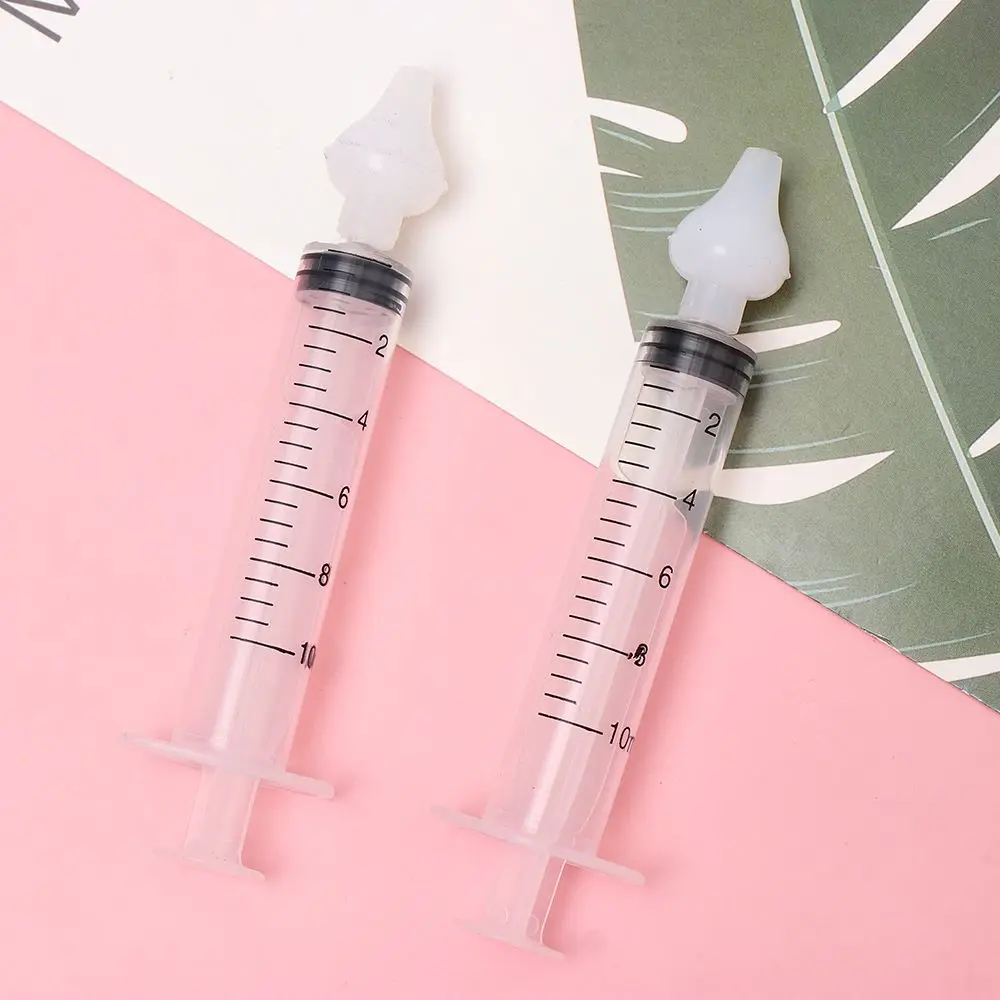 2Pcs Rhinitis Children Baby Care 10ML Nose Cleaner Needle Tube Nasal Washer Nasal Aspirator