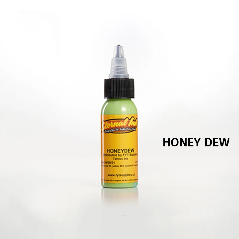 honey dew Перманентные чернила для татуажа, набор пигмента, tinta tattoo tintas para tatuajes, пигменты, динамические чернила, goochie tintas, тату, Вечные чернила - Цвет: honey dew