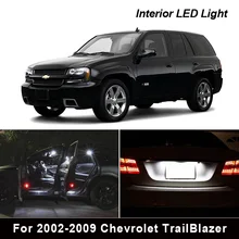 Комплект светодиодных ламп 14 шт. для салона 2002 2009 Chevrolet TrailBlazer, освесветильник для номерного знака двери багажника