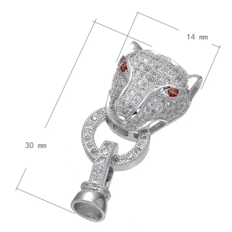 застежки для бижутерии Цепочки и ожерелья крючок браслетов застежками Циркон