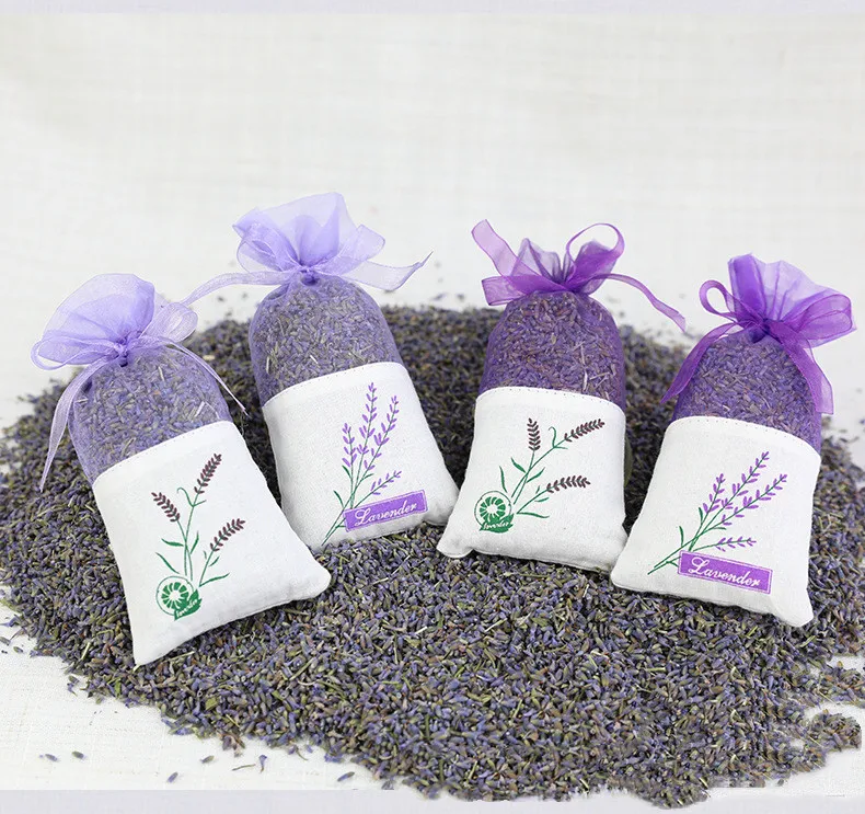 Сушеные натуральные бутоны лаванды мешочек цветочное саше для ароматерапии