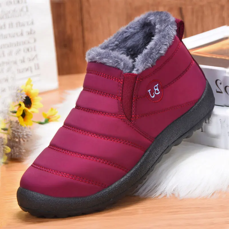 Зимняя женская повседневная обувь Женские легкие ботильоны Водонепроницаемые