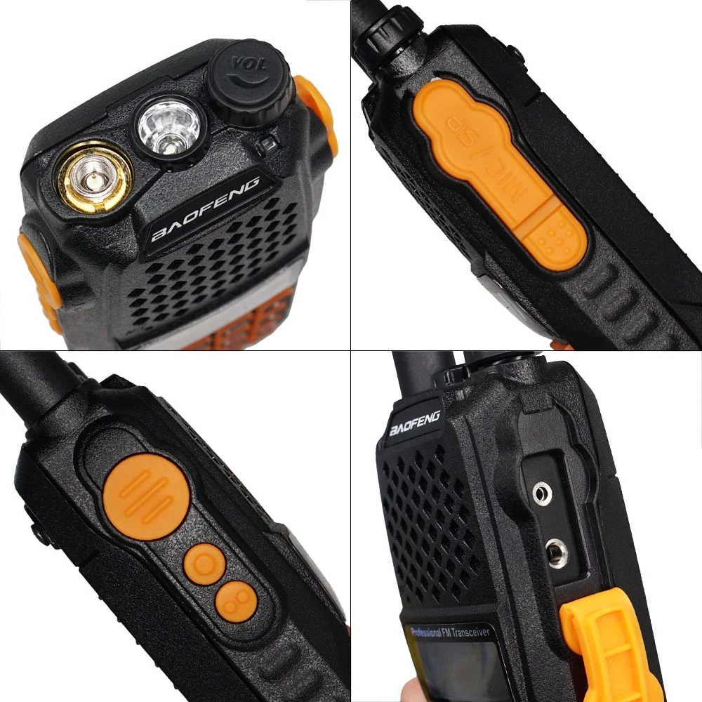 Рация Baofeng UV-6R мощность 7 Вт 2 шт. VHF/UHF Двухдиапазонный портативный FM-трансивер